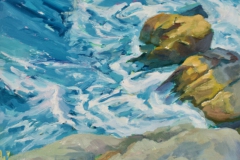 Ocean Patterns III, oil on panel, 14X11