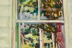 Window Worlds, oil on panel, 12X16